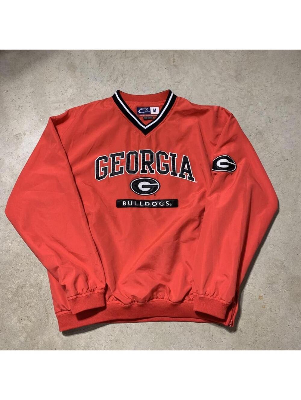 Vintage Y2K Cadre Georgia Bulldogs Pullover Jacket Mens M UGA NCAA Windbreaker